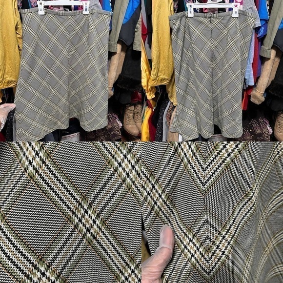 Norton McNaughton Pastel Plaid Midi Skirt Size 16 - "Tina" - Picture 2 of 8